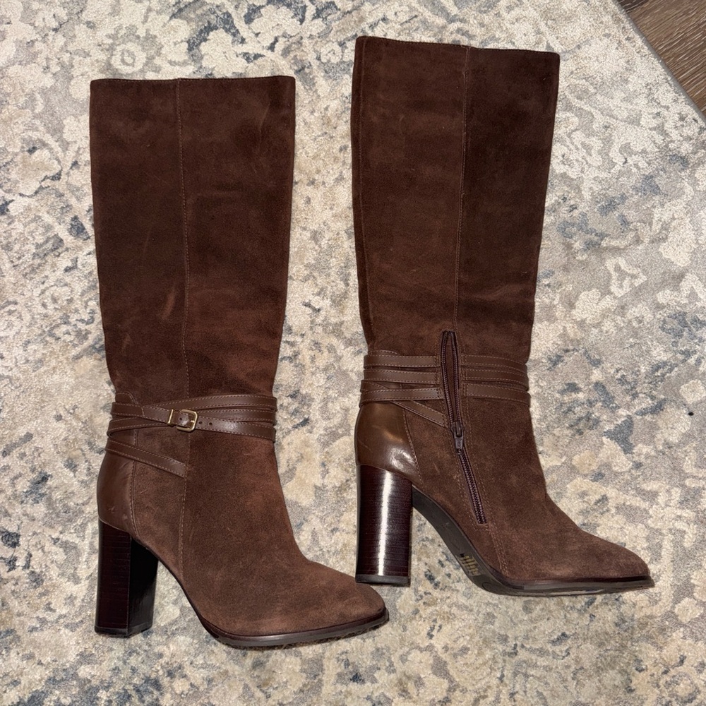 Elegant Brown Knee-High Women's Boots